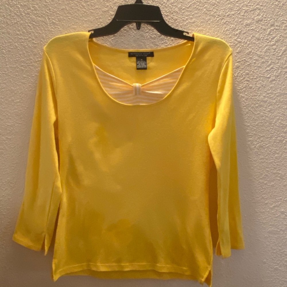 Yellow woman’s long sleeve top